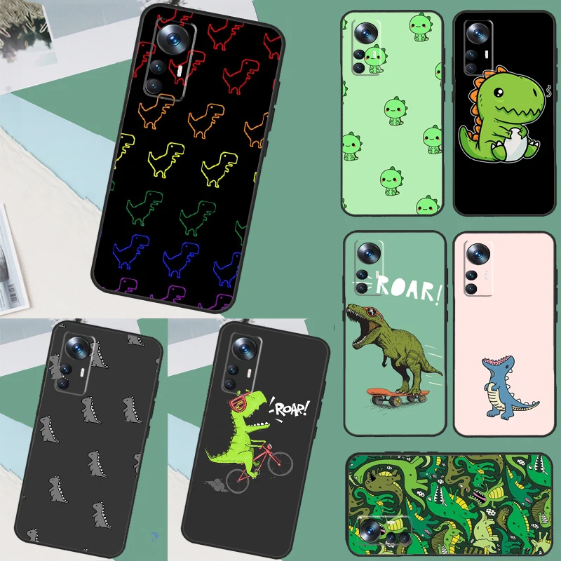 Fun Dinosaur Pattern Dino Case Per Poco F3 F5 M5 M5S X5 X3 Pro F4 X4 Gt Xiaomi 13 Ultra 13T 12T 11T Pro 12 Lite Cover