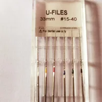 ResyDental Stainless Steel Dental U-Files for Root Canal Cleaning Endodontic Files For Ultrasonic Scaler 1 Pack 1