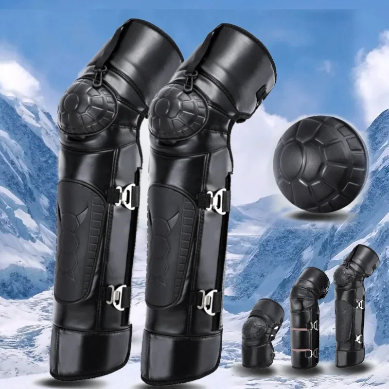 

Пара зимних наколенников для верховой езды, мягкие утолщенные теплые кожаные Непродуваемые модные товары для верховой езды