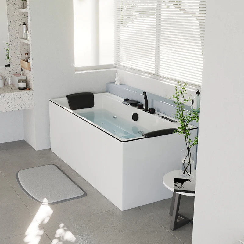 Acrylic Whirlpool Outdoor Intelligent Constant Temperature Surfing Massage Bathtub Modern Household Aldult Hydromassage Bath