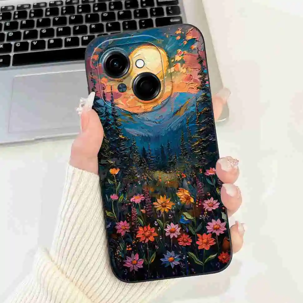 Black Butterfly Ultra-Thin Soft Silicone Case - 6.67 Back Cover