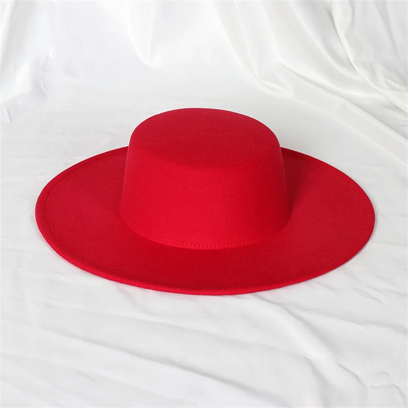 Women Hat GIRL HAT Bowler Hat Fedora Hat For Women White Flat Belt Luxury Ladies Wedding Cap Panama Autumn Winter Fedora Hats шапка