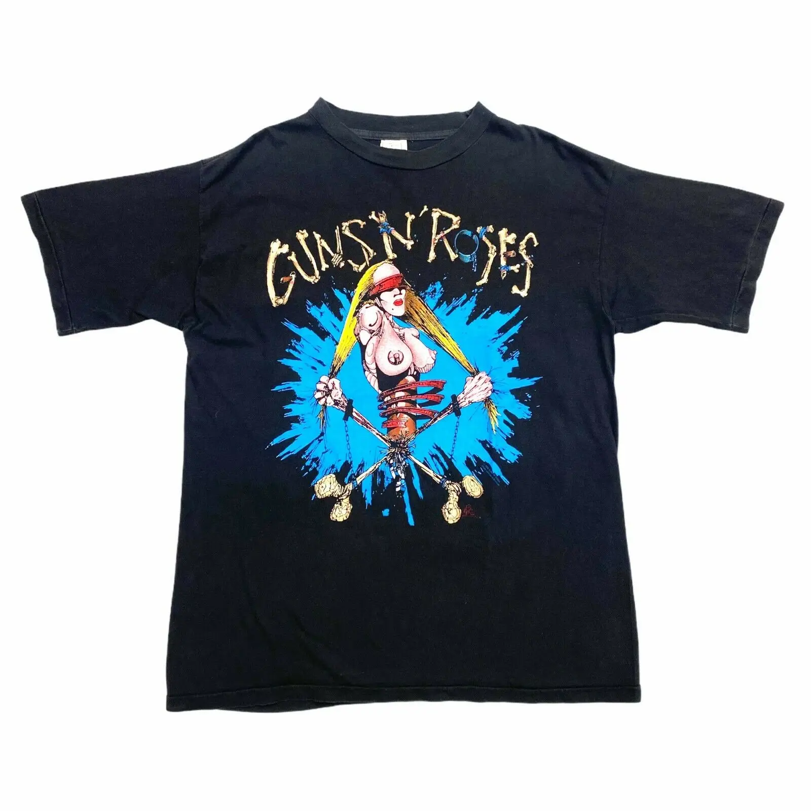 Винтажная Футболка Guns N' Roses Pretty с завязкой в стиле 90-х музыка рок-группы (1) |