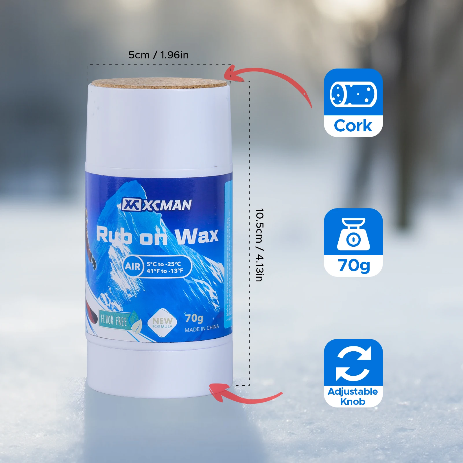 XCMAN Quick Ski & Snowboard Wax 5