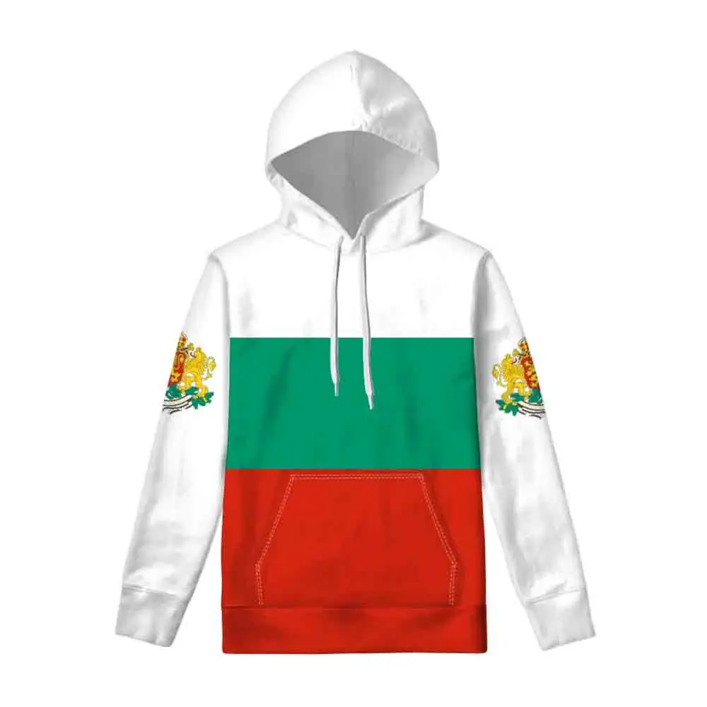BULGARIAHoodieDiyFreeCustomMadeNameNumberBgrCountrySweatshirt