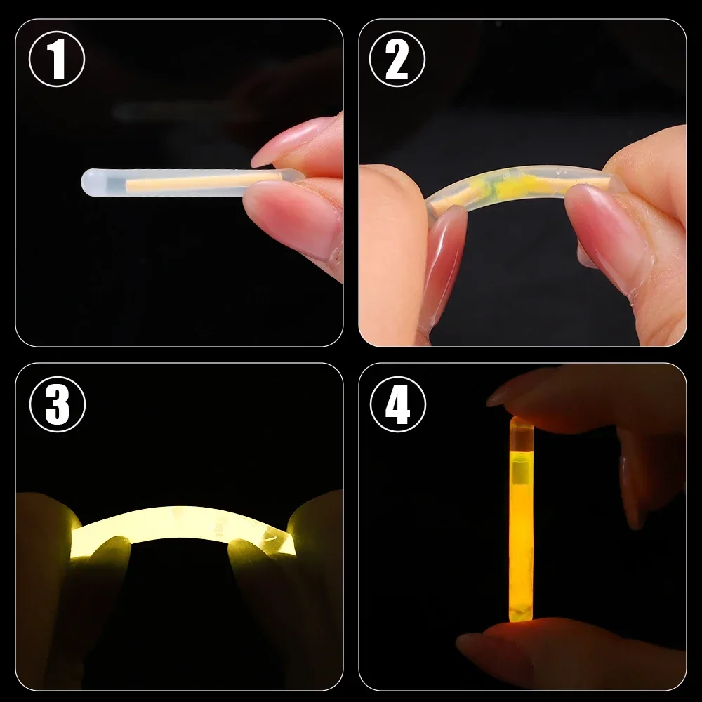 Glow Sticks Mini Portable Fluorescent Light Mix Multicolor Bright Concert Party Camping Fishing