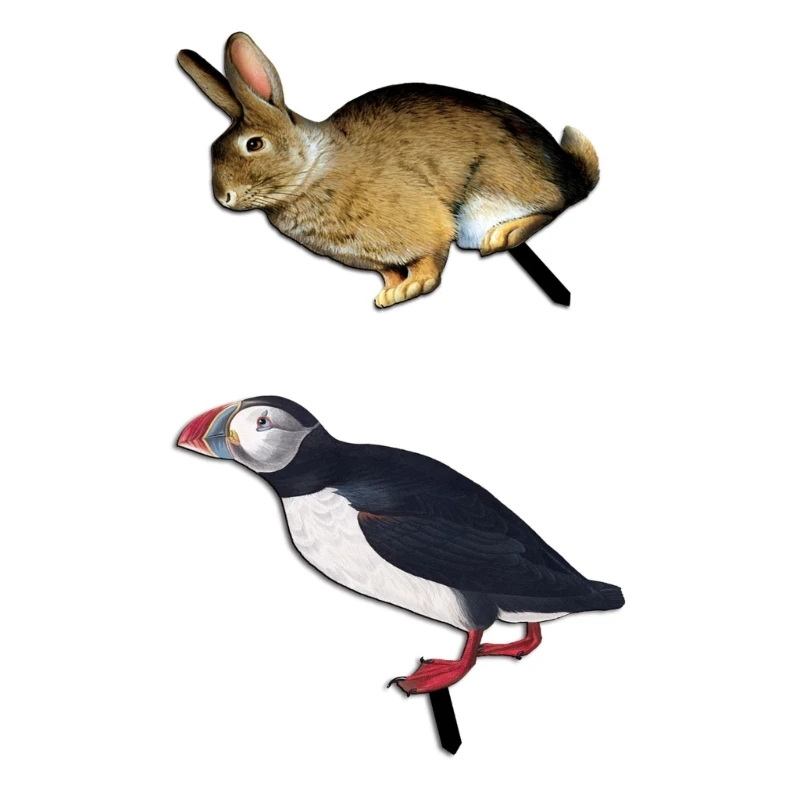 

Акриловые декоративные столбы в виде животных для сада, столбы с заземлением для помещений, улицы, сада, двора, декоративные принадлежности для газона