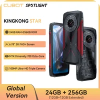 Rugged Smartphone 5G, Cubot King Kong Star, 24GB(12+12GB) RAM, 256GB ROM, 6.78" 2K 90Hz Screen, 100MP Camera,10600mAh,33W Charge 1
