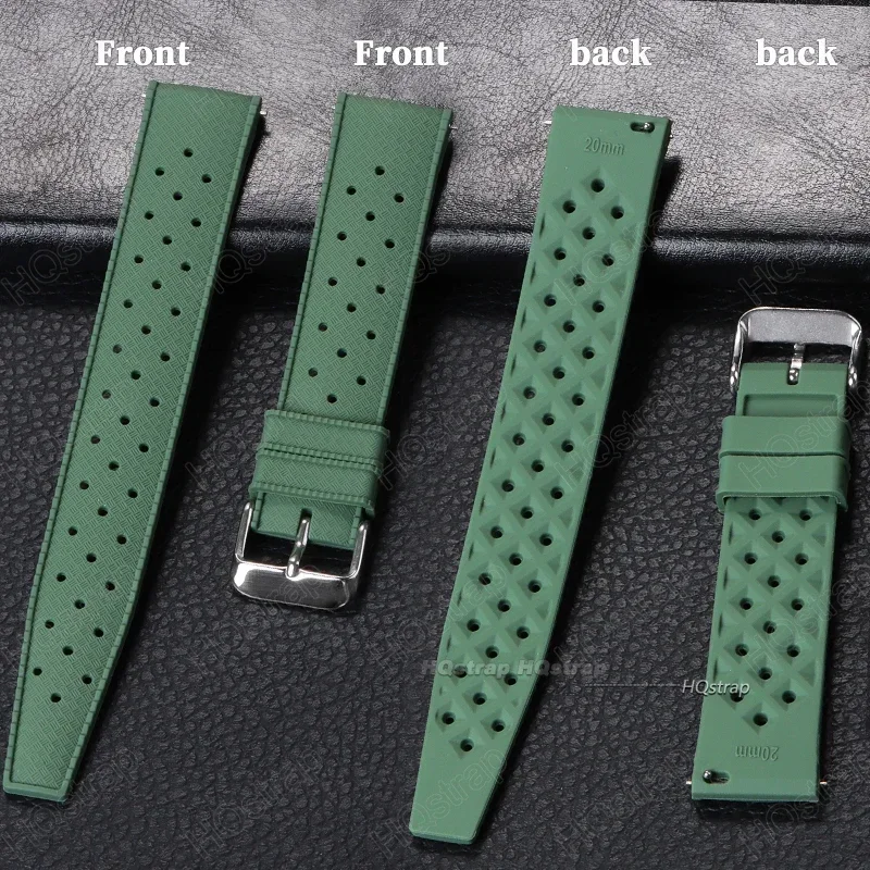 Tropical Silicone Quick Release Watch Band – Universal Wristband with Rubber Bracelet