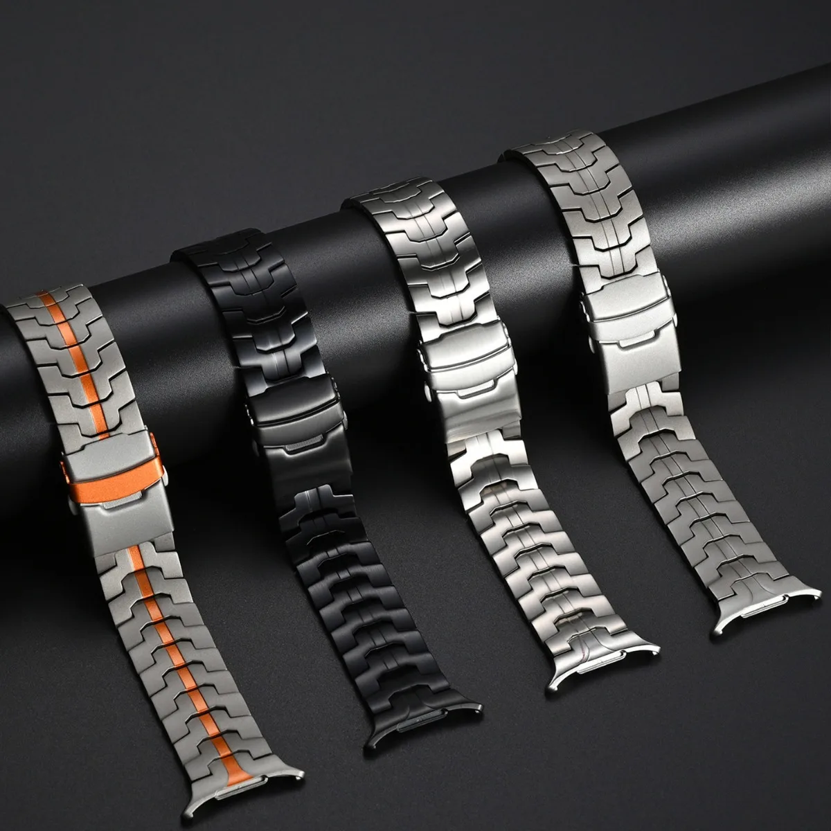 Luxury Men's Stainless Steel Watchband - Business Metal Strap