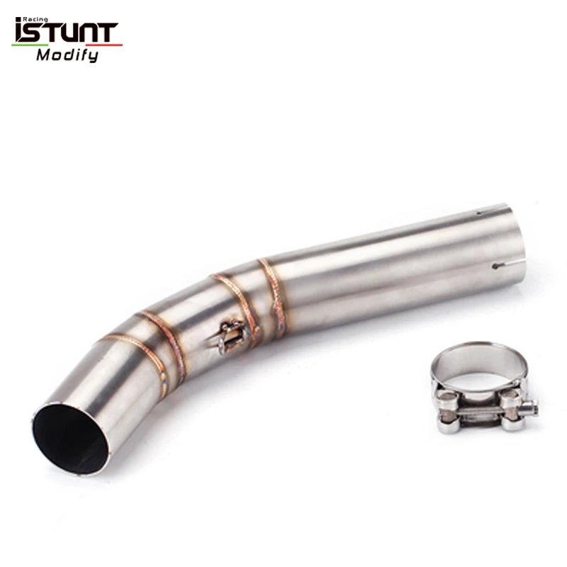 Slip On For Voge 300 AC Motorcycle Exhaust Muffler Modify Escape Moto Stainless Steel Middle Link Pipe Connect 51mm Muffler - Image 5