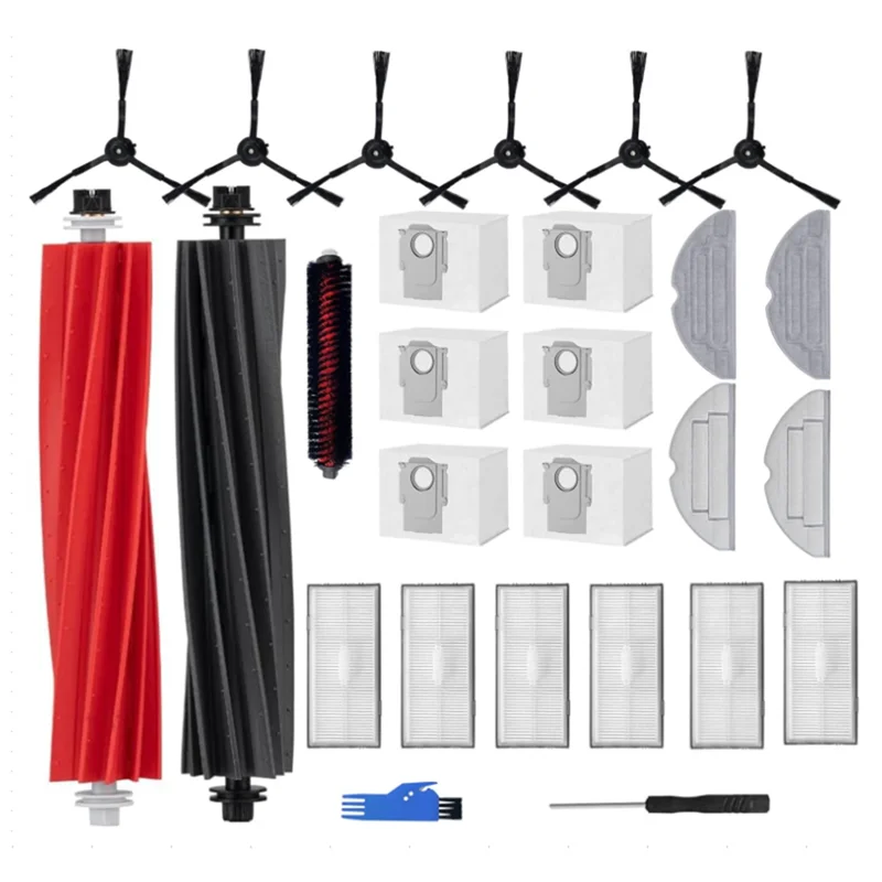 

Accessory Set for S8 Pro Ultra Vacuum Cleaner, 1 Double Brush System Model Main Brushes