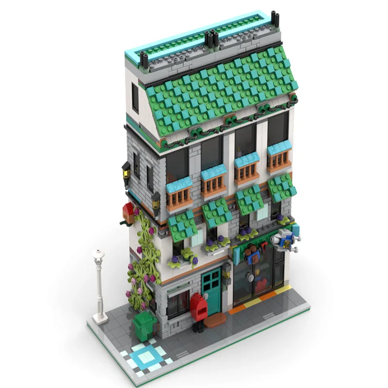 

MOC-147997 Apartment Building Villa Building Building Model Building Block Assembly Toy