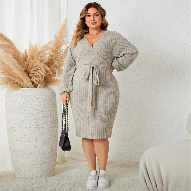 Plus Size Dress Clothing Women  Womens Plus Size Dresses Fall - Plus Size  Women - Aliexpress