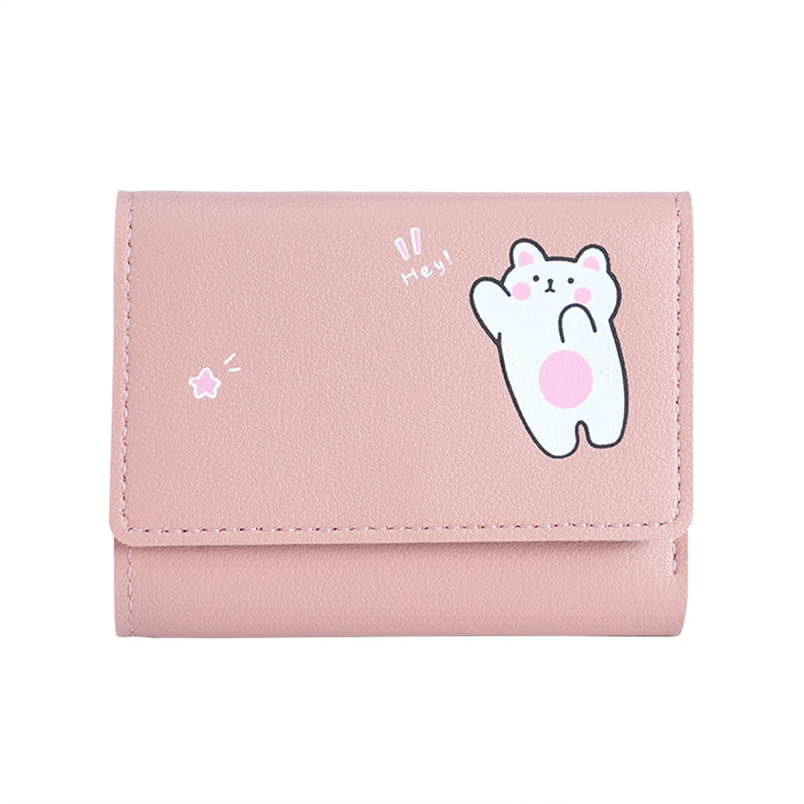 

Small Womens Wallet Trifold Card Holder Large Capacity Sweet Purse with Cute Print for Bank Card Credit Cards ID
