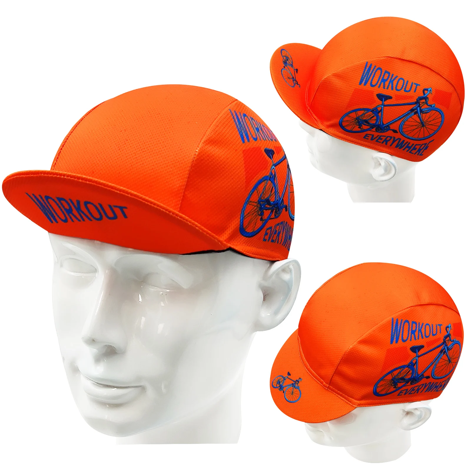 2 Styles Black Orange New CLassical Cycling Caps Breathable Unisex Gorra Ciclismo 2