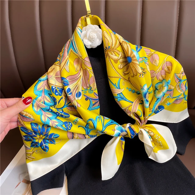 2023 New Silk Shawls Women Luxury Brand Design Foulard Female Scarf Stoles  Hijab Women's Headscarf Bag Scarves Echarpe Wraps - AliExpress