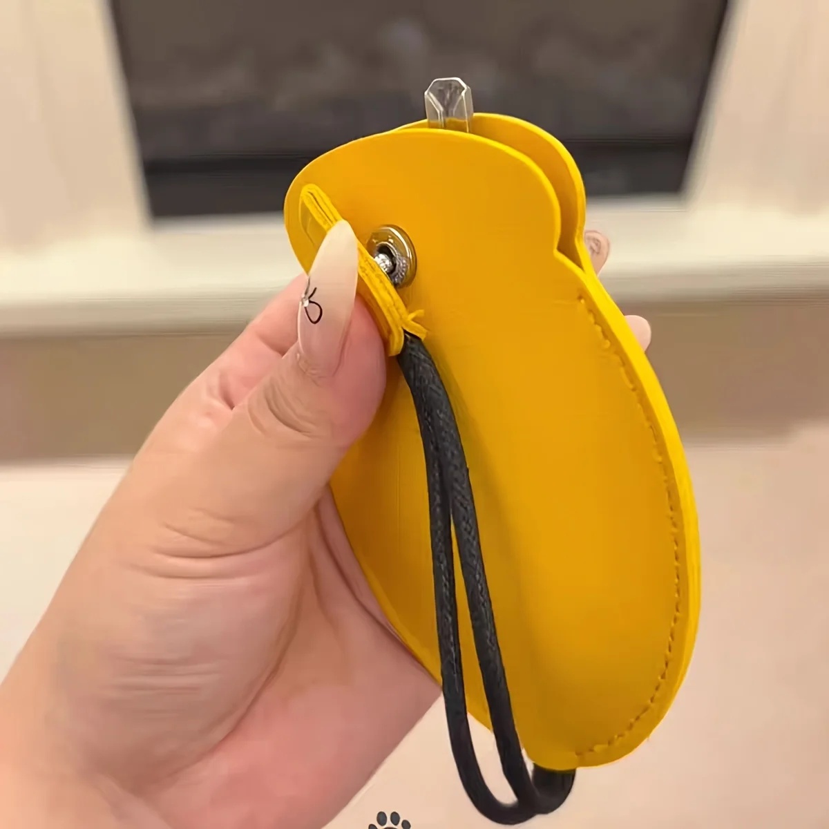 Car Key Pouch Cartoon Large Capacity PU Creative Cute Multifunctional Portable Unisex Gift Home Travel