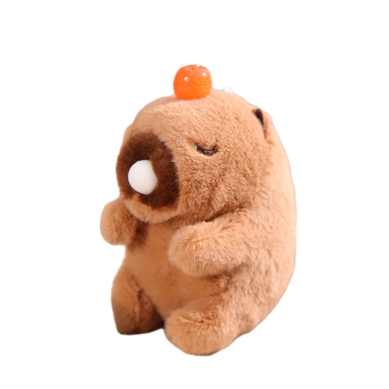 

Cartoon Stuffed Capybara Keyring Plush Pendant Girls Bag Decor Carkey Ornament