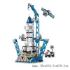 Space Rocket Launching Model Building Blocks City Aerospace Space Station Shuttle Ship Astronaut Bricks Toys Children 4