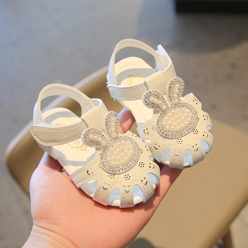 

1 - 3 Years Baby Girls Sandals Summer Bowtie Pink Princess Toddler First Walker Shoes Soft Sole Infant Shoes Pear Kids Sandals