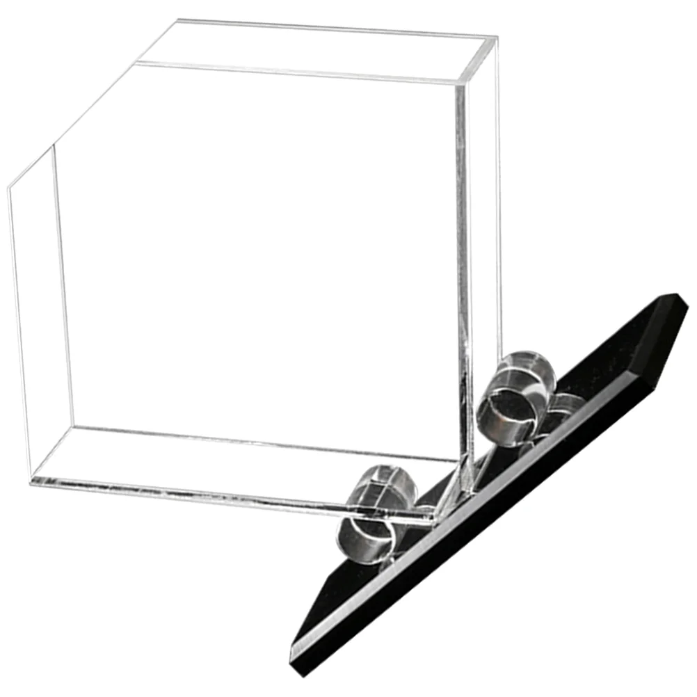 

Transparent Acrylic Napkin Tray Paper Holder Lattice Organizer Plaid Napkins Tissue Dispenser Tabletop Napkin Holder