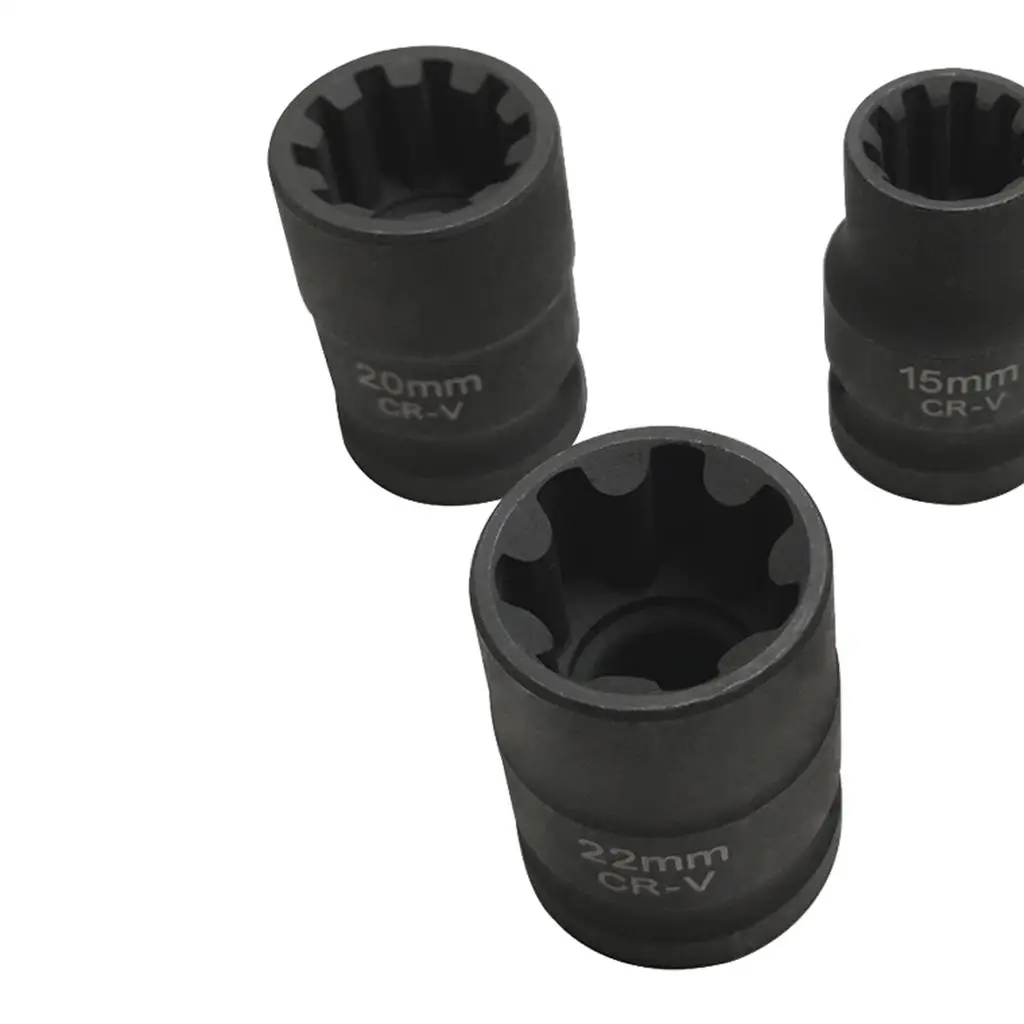 1 Set Brake Caliper Sockets 7pt 10pt 1/2" square drive Fits for Audi Durable 6