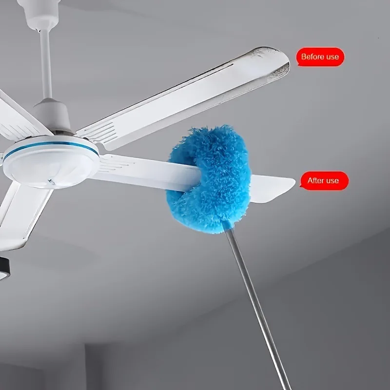 Ceiling Fan Duster Microfiber Duster Brush Telescopic Duster Brush Microfiber Dust Brush Telescopic Dust Brush Telescopic Dust Remover Cleaning Duster Retractable Duster Microfiber Ceiling Fan Duster Extends Up To 80cm Long Handled Dust Locking Reusable Cleaner Brush For Home Effortless Cleaning