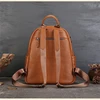 High Quality Vintage A4 Coffee Brown Black Full Grain Genuine Leather Women's Backpack Cowhide Girl Female Travel Bag Lady M1021 4
