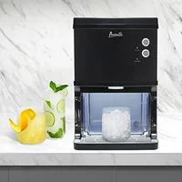 Countertop Nugget Ice Maker Dispenser Chewable Cubes 33lb Capacity Convenient Stainless Steel Easy Touch Controls Filtered Water 2