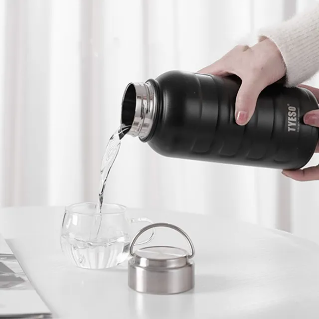 Tasse Thermos Double en acier inoxydable, flacon sous vide de Sport Portable, grande capacité, bouteille d'eau thermique, 1000ml, 750ml, 360ml 2