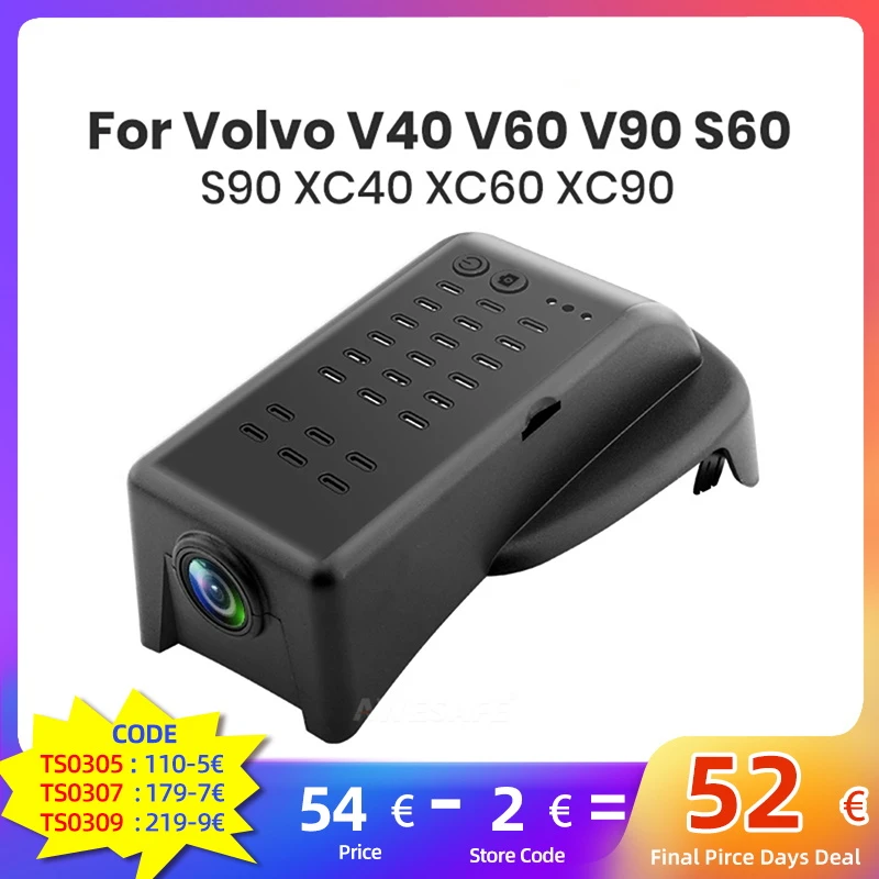 Awesafe Car Dvr Camera Sony Imx335 Video Recorder App Control Wifi Dash