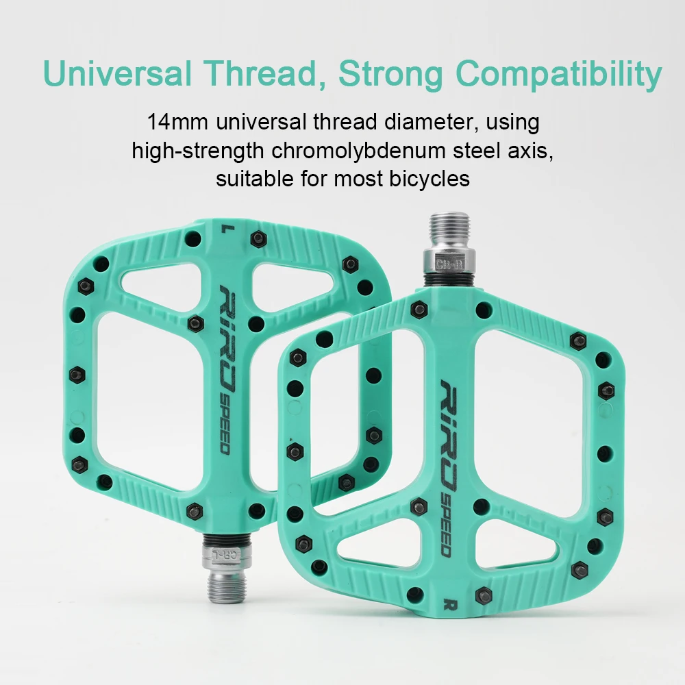 RIRO NL75 Ultralet nylon platform pedal DU+ forseglet leje MTB Road Non-Slip - Image 3