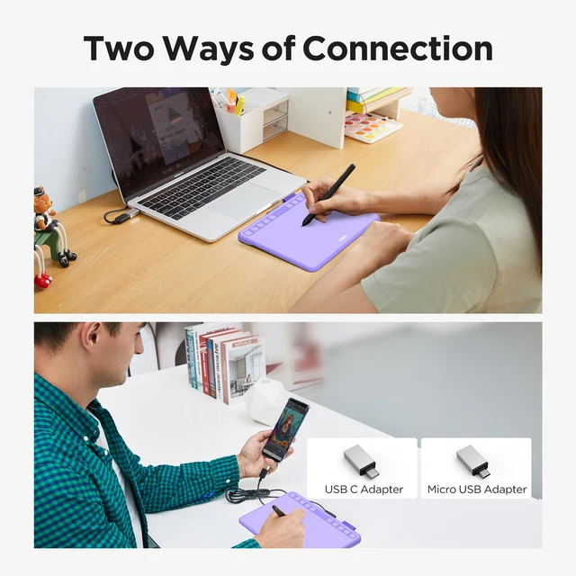 Tavoletta Grafica UGEE S640 - Ultra Sottile, Penna Senza Batteria, 8192 Livelli Pressione, Compatibile Con Windows/Mac/Android - Foto 9