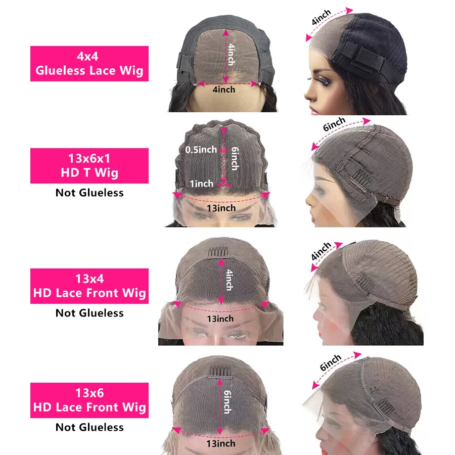 30 In Brazilian Straight Lace Front Wigs Human Hair HD Lace Frontal Wig Pre Plucked Transparent Lace Frontal Human Hair Wigs