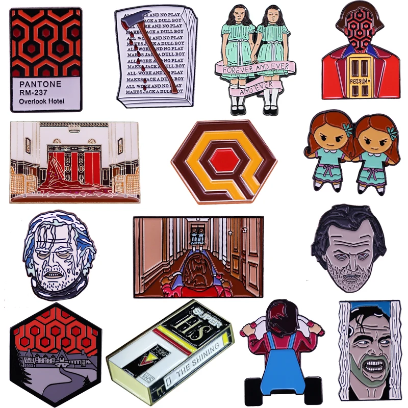 

Horror Scene Lapel Pins Vintage Brooch Enamel Pin Brooches on Clothes Badges Backpack Fashion Accessories Jewelry Halloween Gift