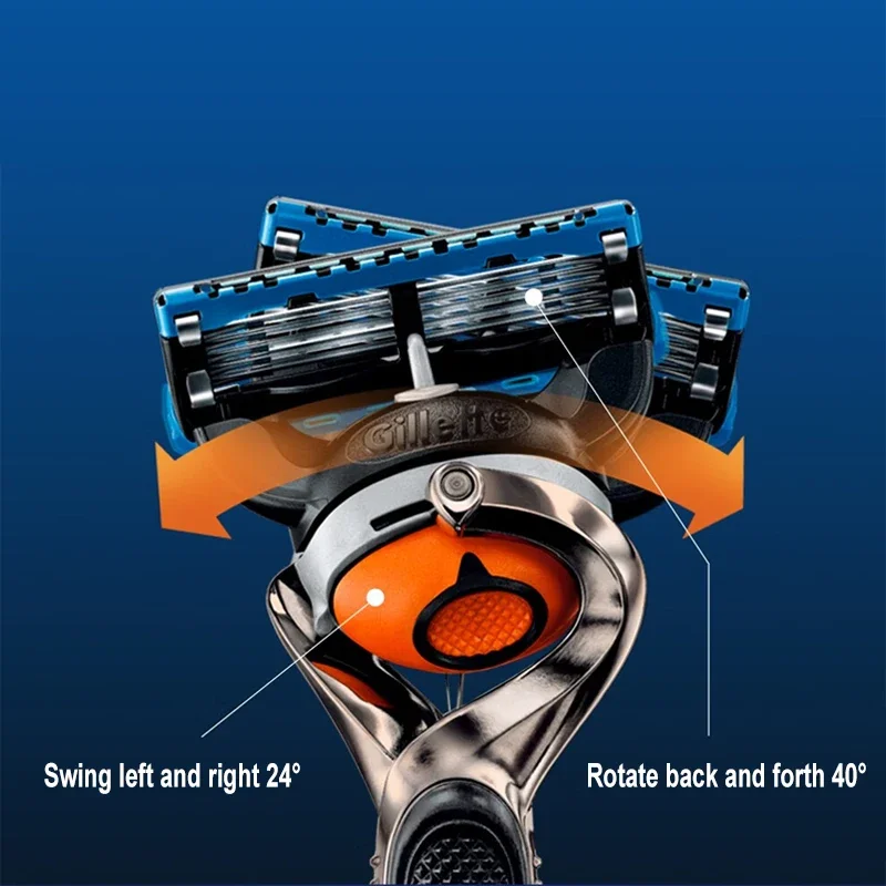 Gillette Fusion Proglide Safety Razor with FlexBall Handle and Precision 5-Layer Blades