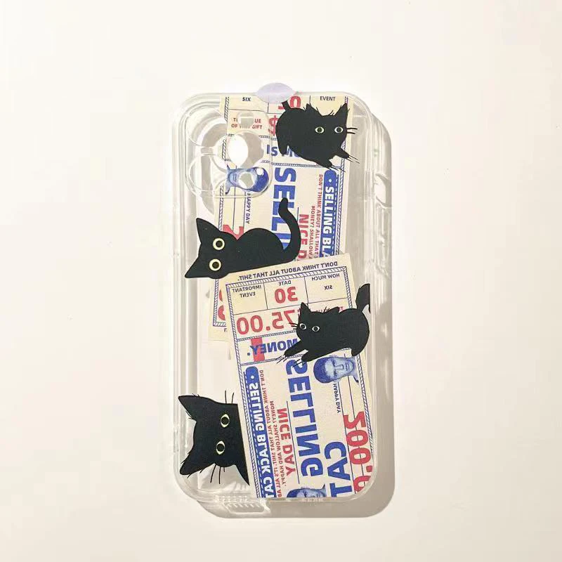 Ins Style Transparent Salted Fish Phone Case Cover