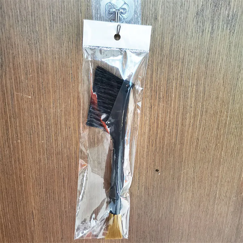 Spazzola per la pulizia della macchina da caffè, smerigliatrice per caffè Espresso a doppia testa spazzola per chicchi di caffè accessori per caffè Barista Home Kchen  15