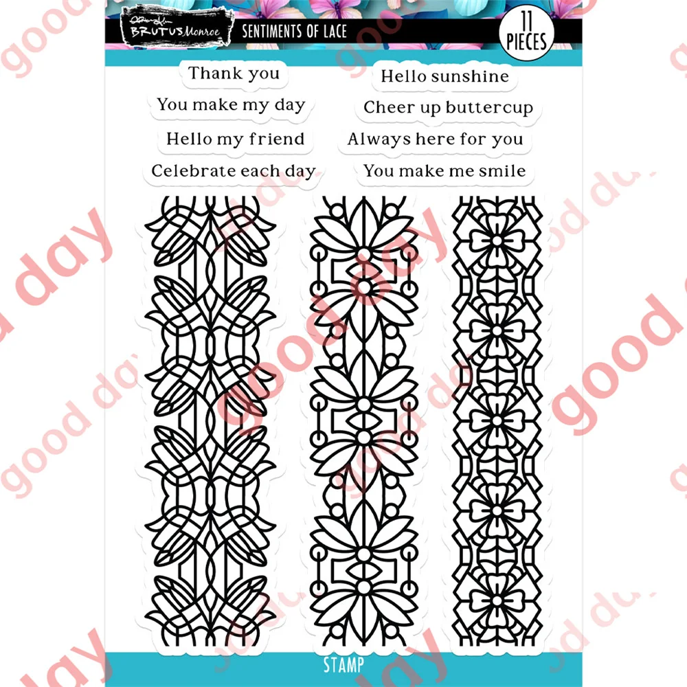 

Sentiments and LaceSeries Stamps and Metal Cutting Dies Sets for DIY Craft Making Greeting Card Scrapbooking Decoration