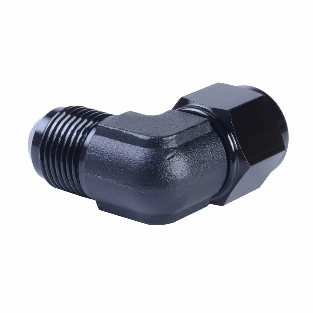 

AN16 Female to 16AN Male 90 Degree Flare Swivel Hose Fitting Adapter Black