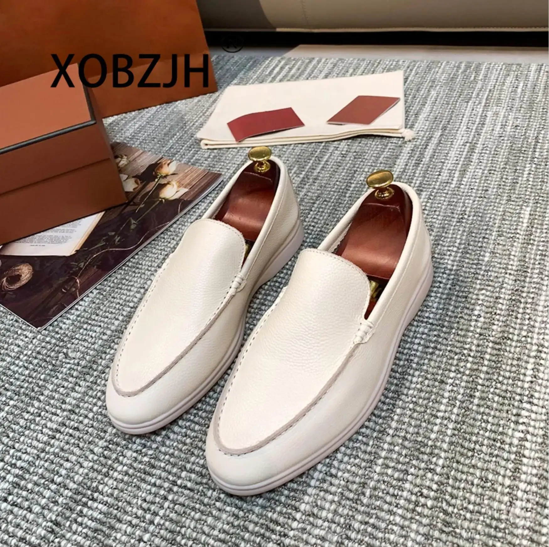 Driver Black Cow Leather Flats Mocasines Fashion Loafers Shoes For Men 2023 Women High Quality Slip On Sneakers Shoes