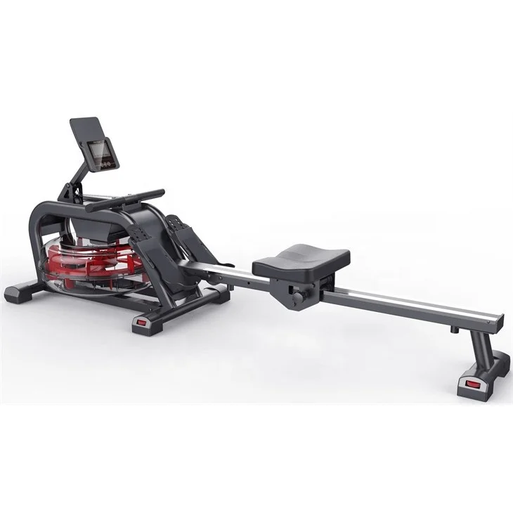 Vogatore Ad Acqua In Acciaio Di Vendita Caldo Pieghevole Palestra Indoor Cardio Attrezzature Per Il Fitness Vogatori Ad Acqua Regolabili Con Display L