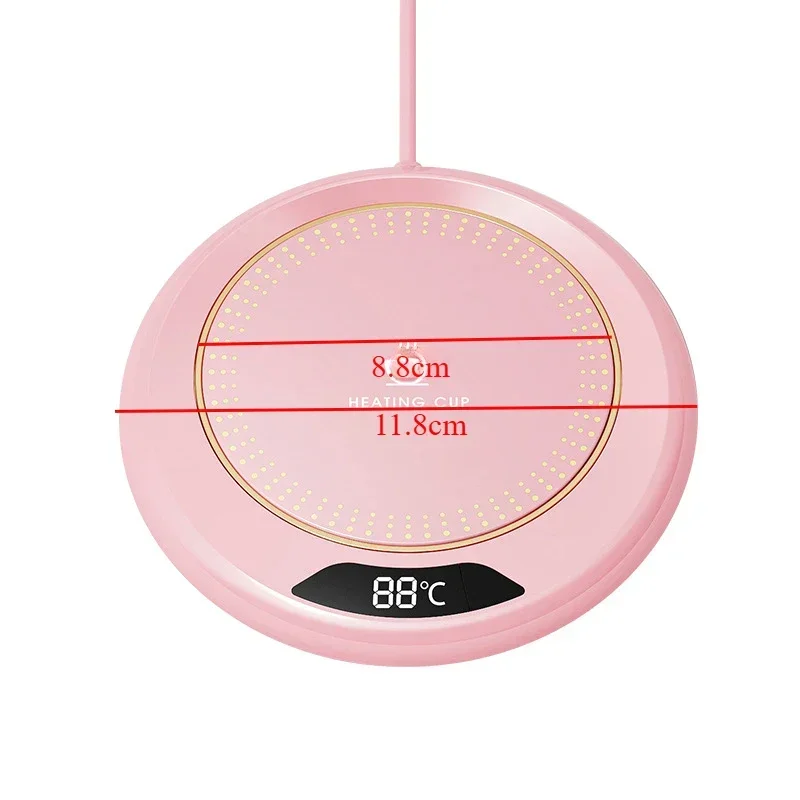 USB Cup Warmer Coffee Mug Heating Coaster 3 Temperature Setting Thermostatic Hot Plate Milk Tea Water Heating Pad Cup Heater 6