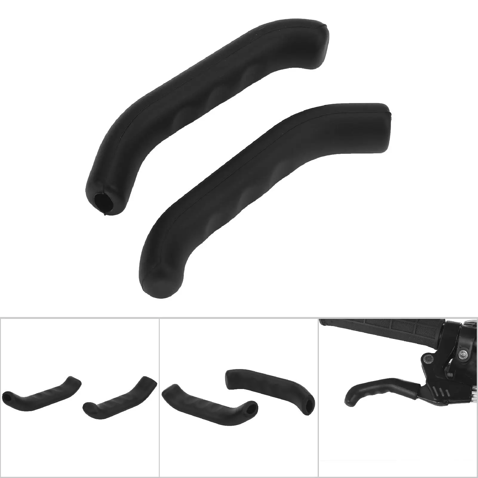 Bike Accessory 5 Colors Bike Brake Lever Cover Silicone Grips Anti Slip Waterproof Protector Cycling Accessory Brake Grips bike accessory bicycle grips