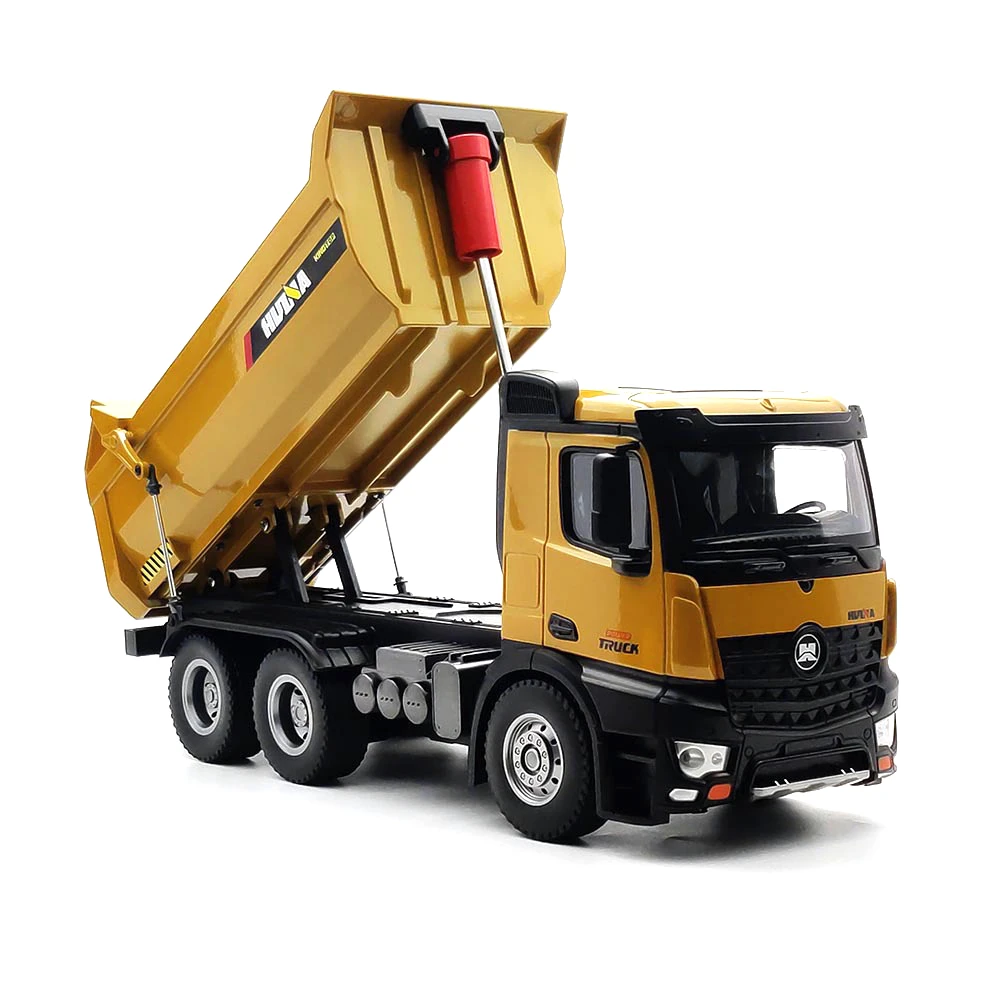 HuiNa 1582 Full Alloy Metal Dump Truck 1/14 Scale 2.4GHz RC Construction  Vehicle Toy Model RTR
