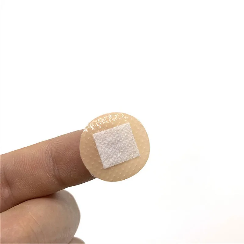 100pcs/set Skin Color Round Band Aid Waterproof Breathable Sticking Plaster for Wound Dressing Patch Circle Adhesive Bandages wound plaster patches medical bandages medical bandaids