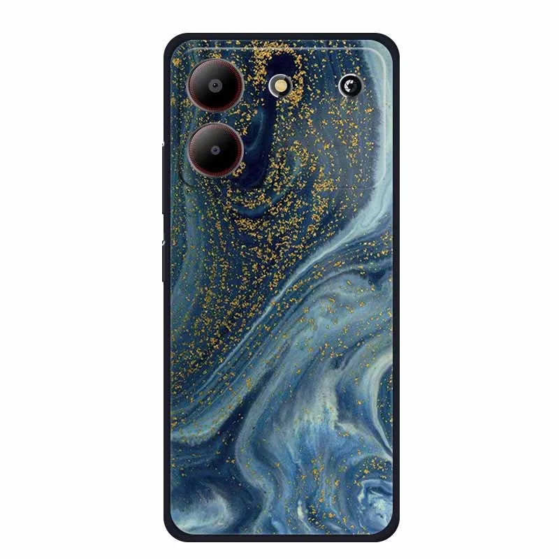 Marble TPU Soft Silicone Back Cover - Colorful Phone Case