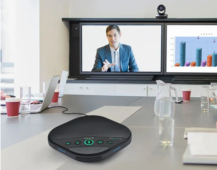 Eacome USB /BT connection audio conference speakerphone 4m sound-pickup speaker 90dB
