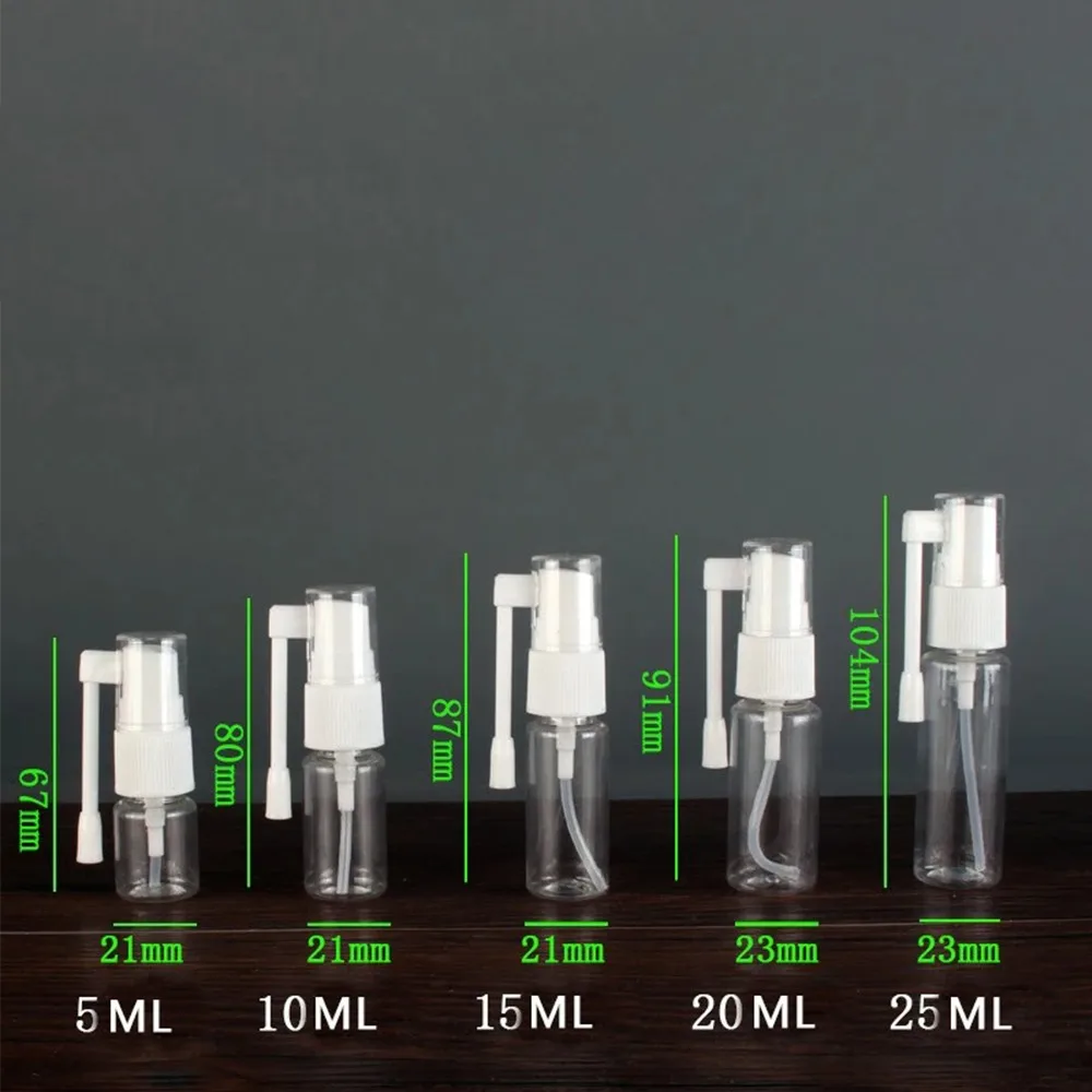 5PCS 10-80ml Clear Roatation Empty Bottle Reflillable Elephant Nose Water Sprayer